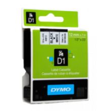 Icon Compatible Dymo 12mm D1 Tape Black on White - 7M