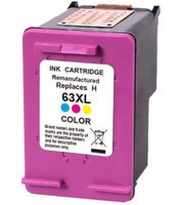 Remanufactured HP No.63 Colour XL Ink Cartridge (F6U63AA) - 330 pages