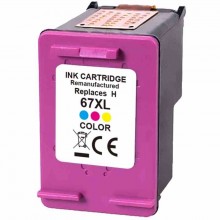 Remanufactured HP No.67XL Colour Ink Cartridge