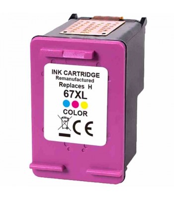 Remanufactured HP No.67XL Colour Ink Cartridge 