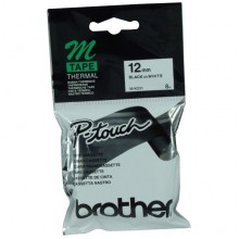 Brother Genuine MK231 Black on White Labelling Tape – 12mm wide