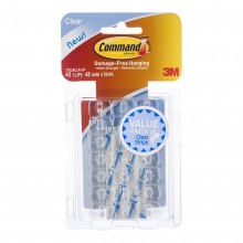 Command Clips Decorating 17026CLR-VP Clear Value Pk/40 - OUT OF STOCK