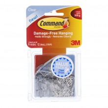 Command Hook 17067CLR-VP Small Clear Wire Utensil Value Pk/9