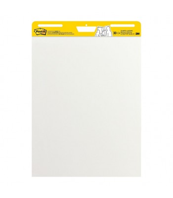 Post-it Super Sticky Easel Pad 559 White W635 x L762mm 30 Sheet Pad - 4 Units