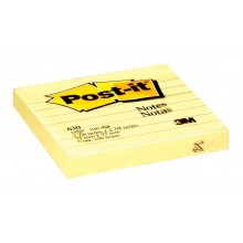 3M Post-it Notes 630-SS Lined Yellow 76x76mm 100 sheet pads