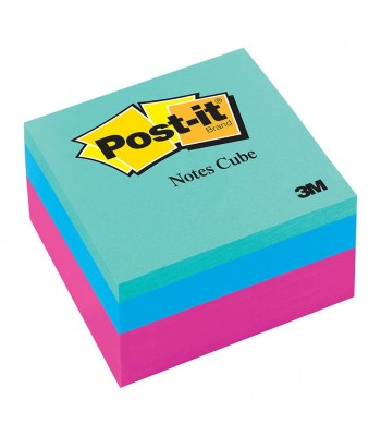 3M Post-It Notes Memo Cubes 2027-RCR Assorted 76X76mm