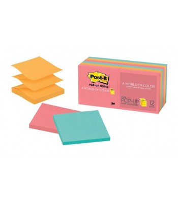 3M Post-It Notes R330-AN Capetown Pop Up 76X76mm Pack of 6