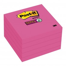 Post-it Super Sticky Notes 654-5SSCG Purple 76x76mm 90 sheet pads Pkt/5