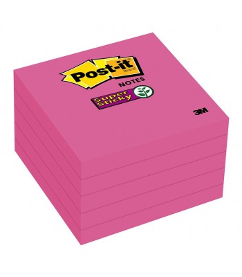 Post-it Super Sticky Notes 654-5SSCG Purple 76x76mm 90 sheet pads Pkt/5