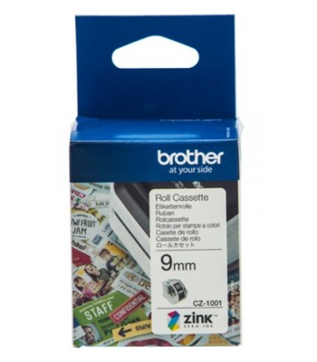 Brother CZ-1001 9mm Printable Roll Cassette 
