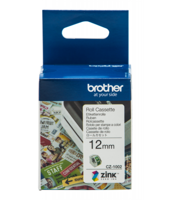 Brother CZ-1002 12mm Printable Roll Cassette
