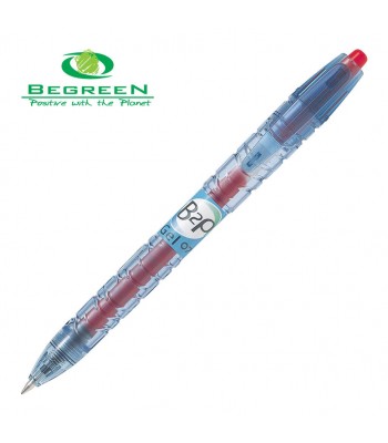 Pilot BeGreen Bottle-2-Pen Gel Fine Red (BL-B2P-7-R-BG) - Box 10