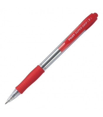 Pilot Super Grip Ballpoint Fine Red (BPGP-10R-F-R) - Box 12