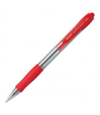 Pilot Super Grip Ballpoint Medium Red (BPGP-10R-M-R) - Box 12