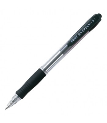 Pilot Super Grip Ballpoint Fine Black (BPGP-10R-F-B) - Box 12