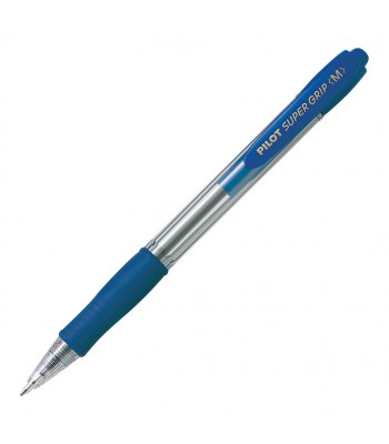 Pilot Super Grip Ballpoint Medium Blue (BPGP-10R-M-L) - Box 12