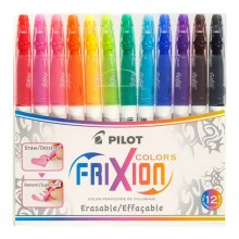 Pilot Frixion Colours Erasable Markers Asstd. 12Pk (SW-FC-S12)