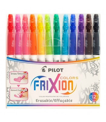 Pilot Frixion Colours Erasable Markers Asstd. 12Pk (SW-FC-S12) 