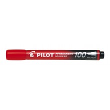 Pilot SCA 100 Permanent Marker Bullet Tip Red (SCA-100-R) - Box of 12