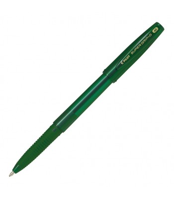 Pilot Super Grip G Stick Ballpoint Medium Green (BPS-GG-M-G) - Box 12