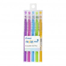 Pilot Frixion Ball Kleer Erasable 0.7 Pastel 5 pack