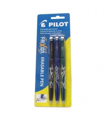 Pilot Frixion 3 Pack Black Blue Green Hangsell