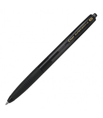 Pilot Super Grip G Retractable Ballpoint Medium Black (BPGG-8R-M-BB) - Box 12