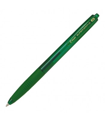 Pilot Super Grip G Retractable Ballpoint Medium Green (BPGG-8R-M-GG) - Box 12