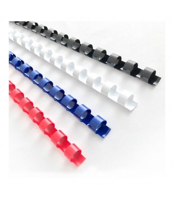 Icon Binding Coil Plastic 25mm White Pack 50