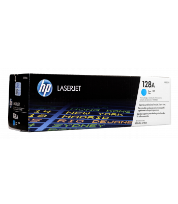 HP Genuine No.128A Cyan Toner Cartridge (CE321A) - 1,300 pages 