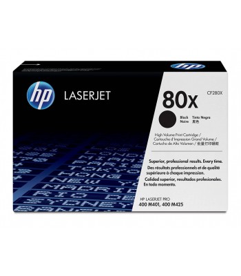 HP Genuine No.80X Black Toner Cartridge (CF280X) - 6,900 pages