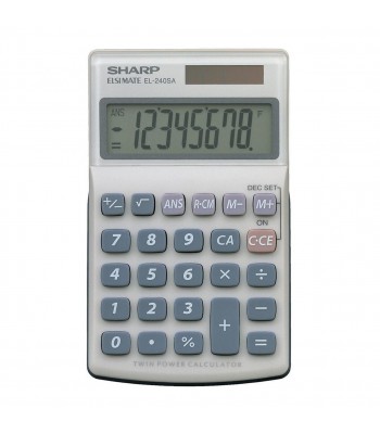 Sharp EL-240SAB Twin Power Pocket Calculator