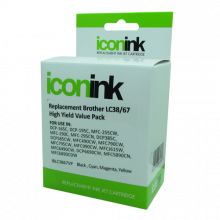 Icon Compatible Brother LC38/67 B/C/M/Y Inks - Value pack (4 Inks)