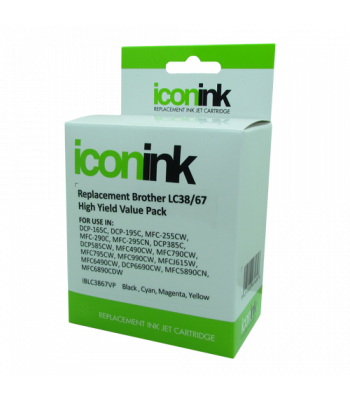 Icon Compatible Brother LC38/67 B/C/M/Y Inks - Value pack (4 Inks)