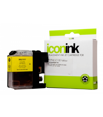 Icon Compatible Brother LC135 Yellow Ink Cartridge - 1,200 pages