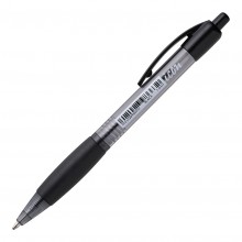 Icon Ballpoint Retractable Pen with Grip Medium Black - Box 10