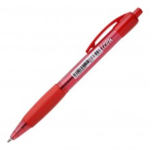 Icon Ballpoint Retractable Pen with Grip Medium Red - Box 10