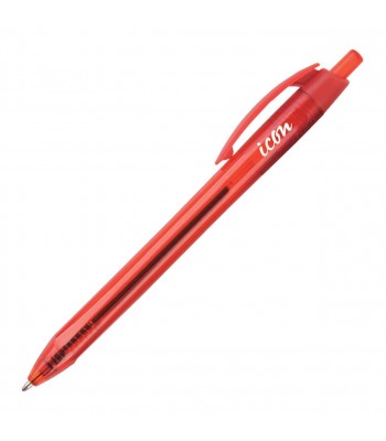 Icon Ballpoint Retractable Pen Triangular Medium Red - Pack 10 - Out of stock