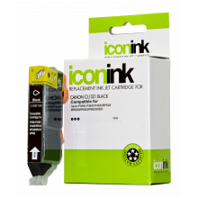 Icon Compatible Canon CLi-521 Black Ink Cartridge - 360 pages