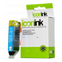Icon Compatible Canon CLi-521 Cyan Ink Cartridge - 360 pages