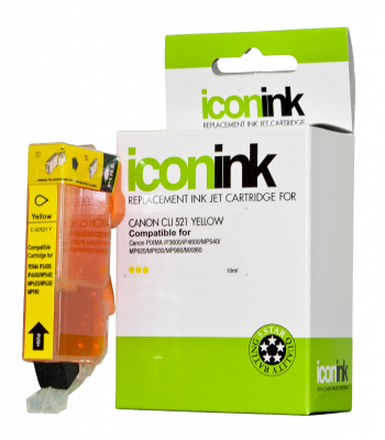 Icon Compatible Canon CLi-521 Yellow Ink Cartridge - 360 pages