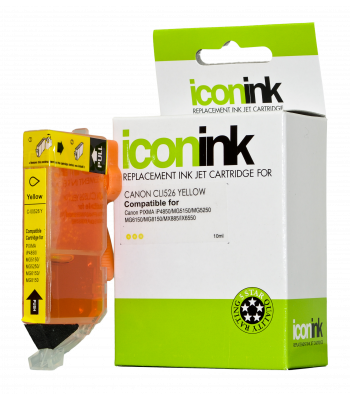 Icon Compatible Canon CLi-526 Yellow Ink Cartridge - 340 pages