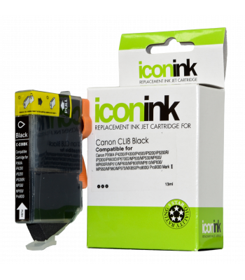 Icon Compatible Canon CLi-8BK Black Ink Cartridge - 450 pages