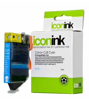 Icon Compatible Canon CLi-8C Cyan Ink Cartridge - 450 pages