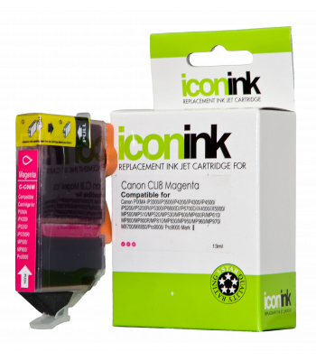 Icon Compatible Canon CLi-8M Magenta Ink Cartridge - 450 pages