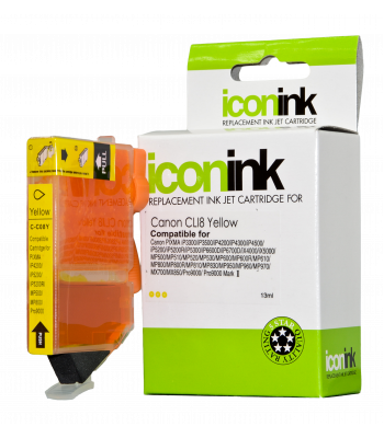 Icon Compatible Canon CLi-8Y Yellow Ink Cartridge - 450 pages