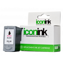 Icon Remanufactured Canon PG40 Black Ink Cartridge - 329 pages