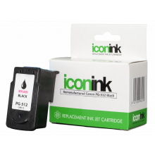 Icon Remanufactured Canon PG512 Black Reman Ink Cartridge - 401 pages