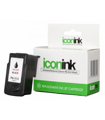 Icon Remanufactured Canon PG512 Black Reman Ink Cartridge - 401 pages