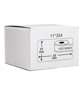 Icon Compatible Dymo LW Labels 57 x 32mm 1000pcs/per roll - Removable